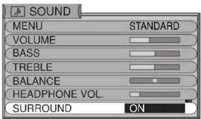 PANASONIC Viera TX-22LT2X - HEADPHONE VOL. .BALANCE .TREBLE .BASS .VOLUME - 2