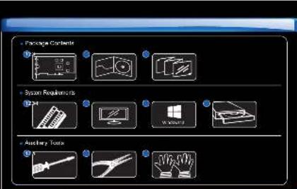 Package Contents System Requirements Assembly Tools