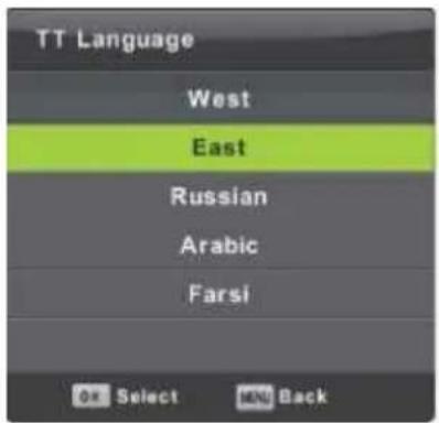 Vivax TV-32LE94T2S2 - Teletext Language (Teletekst jezik) - 1