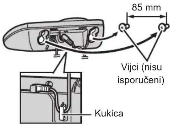 85 mm Vijci (nisu isporučeni) Kukica