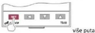 PANASONIC PA-W280MAH2L - Mijenjanje vrijednos u izborniku "Parametar" - 2