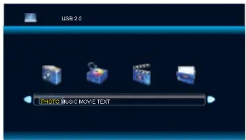 USB 2.0 PHOTO MUSIC MOVETEXT