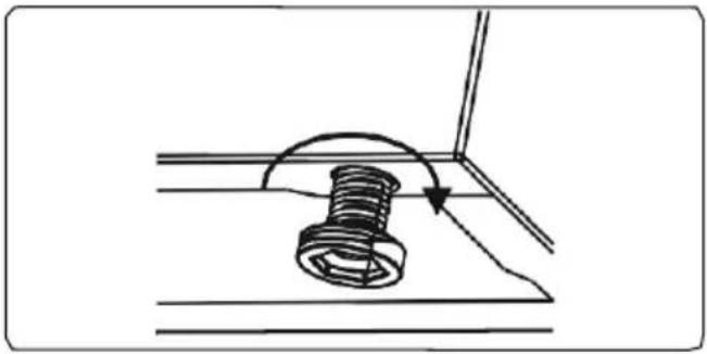 VOX CTR6001IX - 2.5.Προσαρμονή των ποδαρακιών 2.5. Adjusting the feet - 1