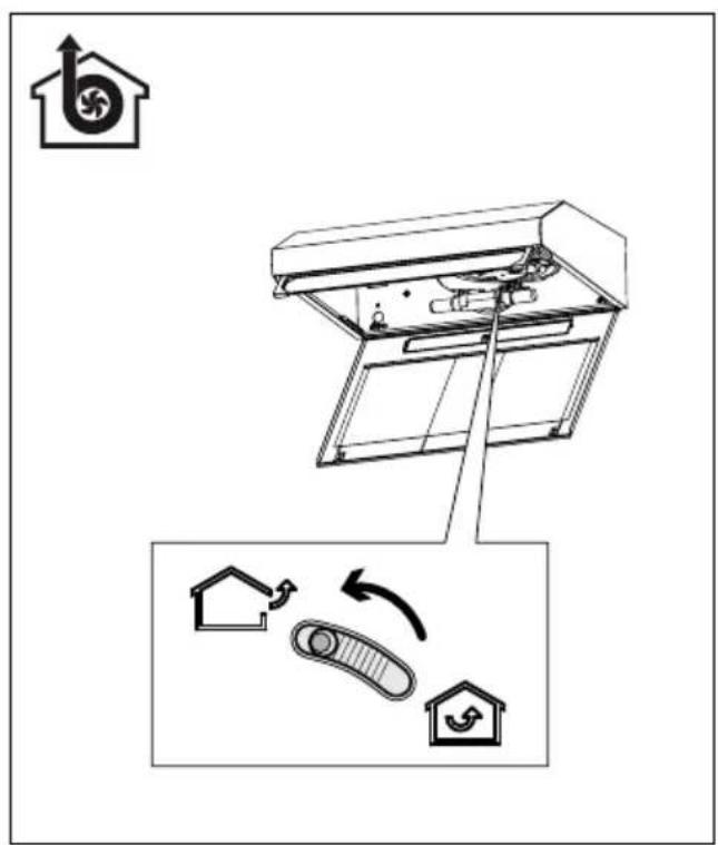 Diagram illustrating a home appliance cooling system with labeled components and airflow direction