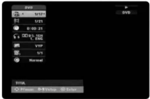 DVD 1/21 0:00:21 V5.1CH 1. ENG VYP 1/1 Normal TITUL Pfmmnt 0-VSetup Enter