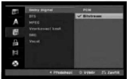 Daisy Digital PCM DTS MPEG Vzrankovač kost BRO Vocat ✓ Bitstream Přednažní Výšení Š. Zavřit