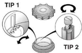 graph TD A["TIP 1"] --> B["Step 1"] B --> C["TIP 2"] C --> D["Step 2"] D --> E["Gear Icon"] style A fill:#f9f,stroke:#333 style B fill:#ccf,stroke:#333 style C fill:#cfc,stroke:#333 style D fill:#fcc,stroke:#333 style E fill:#cff,stroke:#333