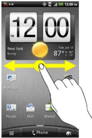 12 PM 00 New York Sunny Tue, Jul 12 87° H: 95° S: 73° Messages People Mail Market Phone