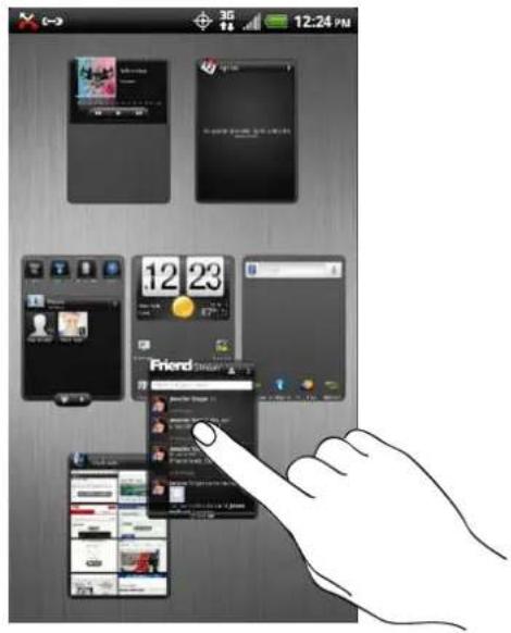Screenshot of a mobile app interface showing multiple smartphone screens with status bar, time, and interaction icons, plus a hand pointing to a finger.