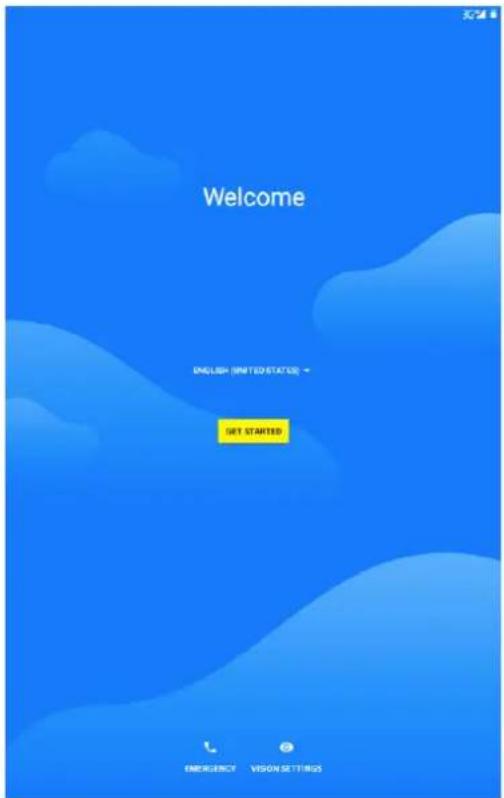 Welcome ENGLISH (UNITED STATE) + GET STARTED EMERGENCY VISION SETTINGS
