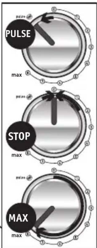 PULSE max STOP max MAX max