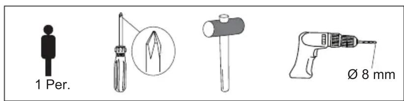 1 Per. Ø 8 mm