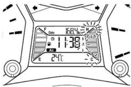 YAMAHA TMAX (2012) - Pokazivač temperature rashladne tekućine - 1