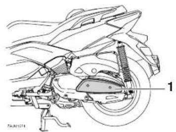 YAMAHA XMAX 400 (2017) - Uklanjanje i postavljanje ploča - 1