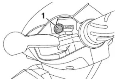 YAMAHA Xenter 125 (2015) - Provjera razine tekućine za kočnice - 1