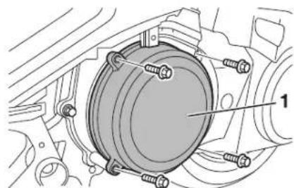 YAMAHA Xenter 125 (2015) - Čišćenje elementa filtra za zrak ku-ćišta V-remena - 1