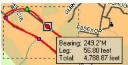Bearing: 249.2°M Leg: 56.80 feet Total: 4,788.87 feet