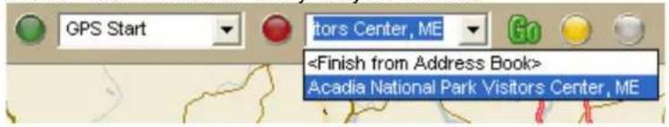 GPS Start Editors Center, ME Acadia National Park Visitors Center, ME