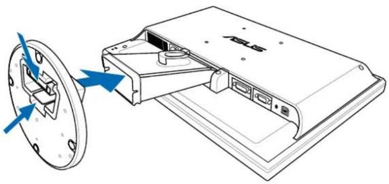 ASUS VK192T - Assembling the monitor base - 2