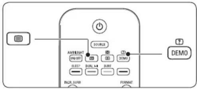 AMBI-LIGHT ON/OFF SLEEP INCR. SURR SOURCE DUAL SURF FORMAT DEMO ?