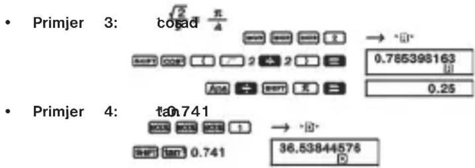 SENCOR SEC 185 - hhh Trigonometrijske/inverzne trigonometrijske funkcije - 2