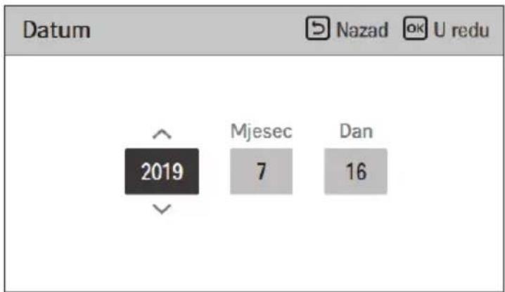 Datum Nazad OK U redu 2019 Mjesec Dan 7 16