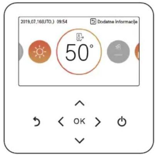 2019.07.16(UTO.) 09:54 Dodatne informacije 50° < OK > ✓