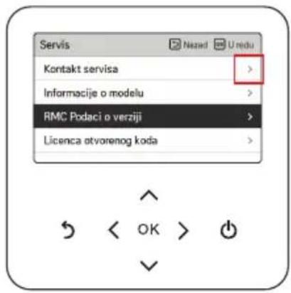 Servis Kontakt servisa > Informacije o modelu > RMC Podaci o verziji > Licenca otvorenog koda >