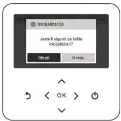Inicijalizacija Jeste li sigurni da 2elite inicijalizirati? Otkazi U redu OK > OK