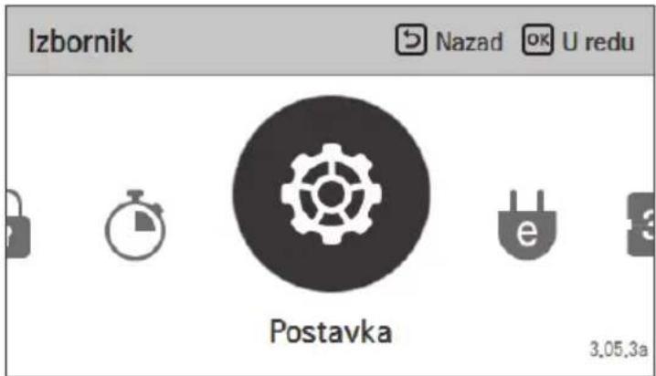 Izbornik Nazad OK U redu Postavka 3.05.3a