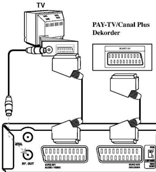 TV PAY-TV/Canal Plus Dekorder SCART AV REFUL RF. OUT CUPR AV1 AUDIO / VIDEO BIRD AVY DECODER COMPONE VIDEO NEXT