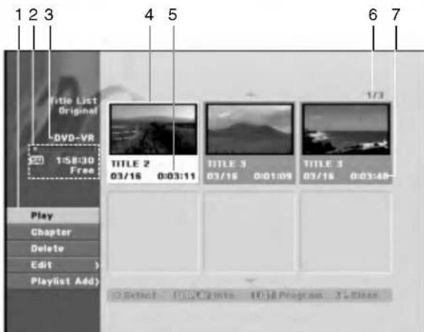 1 2 3 4 5 6 7 Title List Original DVD-VR 1:58:30 Free TITLE 2 03/16 0:03:11 TITLE 3 03/16 0:01:09 TITLE 3 03/16 0:03:48- Play Chapter Delete Edit > Playlist Add) Select (C:\DC2.mta. 10)\Program 2\Press