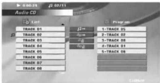 0:00:29 02/11 Audio CD Last Track 01 Track 02 Track 03 Track 04 Track 05 Track 06 Track 07 Track 08 Program 1-TRACK 05 2-TRACK 02 3-TRACK 08 4-TRACK 01 5-TRACK 08