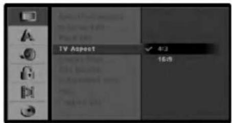 TV Aspect 4:3 16:5