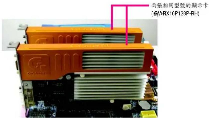 兩張相同型號的顯示卡 (GV-RX16P128P-RH)