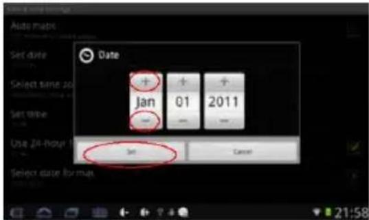 Vivax TPC-7120 - 2) Set date - 1