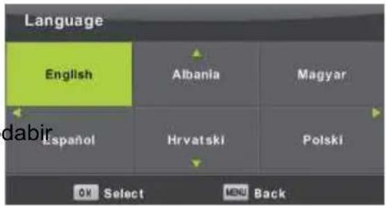 Language English Albania Magyar Español Hrvatski Polski OK Select MENU Back