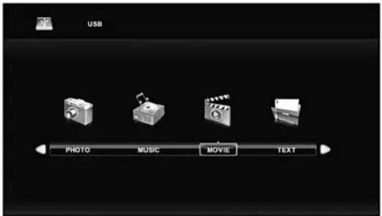 USB PHOTO MUSIC MOVIE TEXT