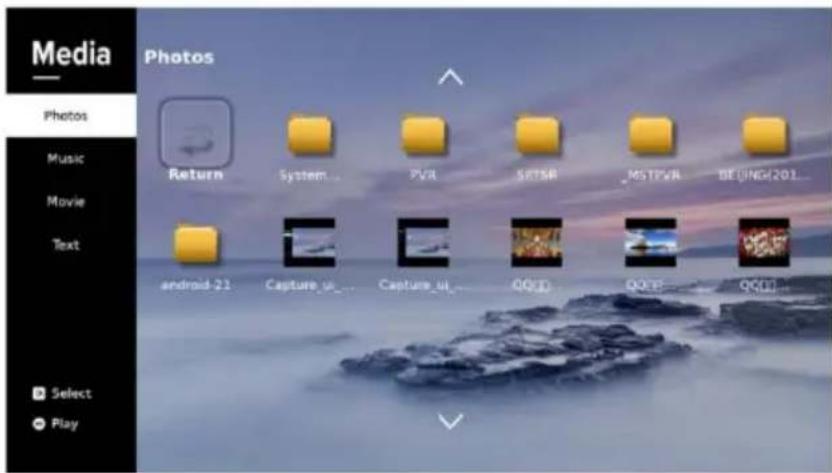 Media Photos Return System... PVR SETSR _MSTPVR BEIJING[201...] android-21 Capture_ui... Capture_ui... QQID QQIE QKDD... Select Play
