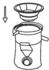 Vivax TJC-30 - NOTE: Push the Locking Handle until it is fully Upright otherwise the Juice will not operate. - 2