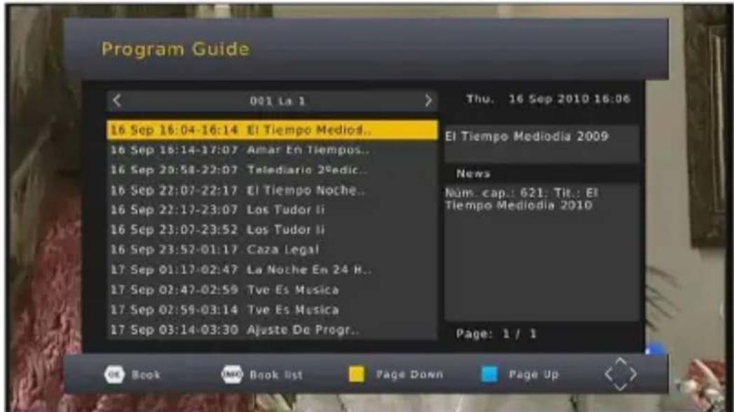 Program Guide 16 Sep 16:04-16:14 El Tiempo Mediod.. 16 Sep 16:14-17:07 Amar En Tiempos.. 16 Sep 20:58-22:07 Tatediario 2#edic.. 16 Sep 22:07-22:17 El Tiempo Noche.. 16 Sep 22:17-23:07 Los Tudor li 16 Sep 23:07-23:52 Los Tudor li 16 Sep 23:57-01:17 Caza Legal 17 Sep 01:17-02:47 La Noche En 24 R.. 17 Sep 02:47-02:59 Tve Es Musica 17 Sep 02:59-03:14 Tve Es Musica 17 Sep 03:14-03:30 Ajuste De Progr.. Thu. 16 Sep 2010 16:06 El Tiempo Mediodia 2009 News Num. cap.: 621. Tit.: El Tiempo Mediodia 2010 Page: 1 / 1 Book Book list Page Down Page Up