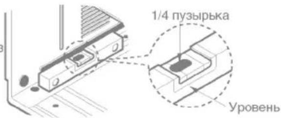 1/4 пузырька уровень