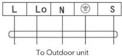 L Lo N S To Outdoor unit