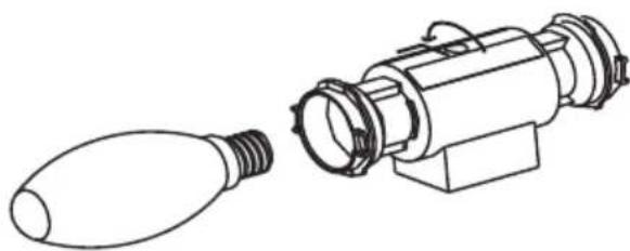 Tesy FS 402 2T 60 WH - LAMP REPLACEMENT - 1