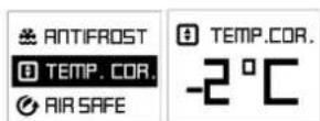 Tesy CN 051 200 EI CLOUD W - "Temperature correction for the sensor" function - 1
