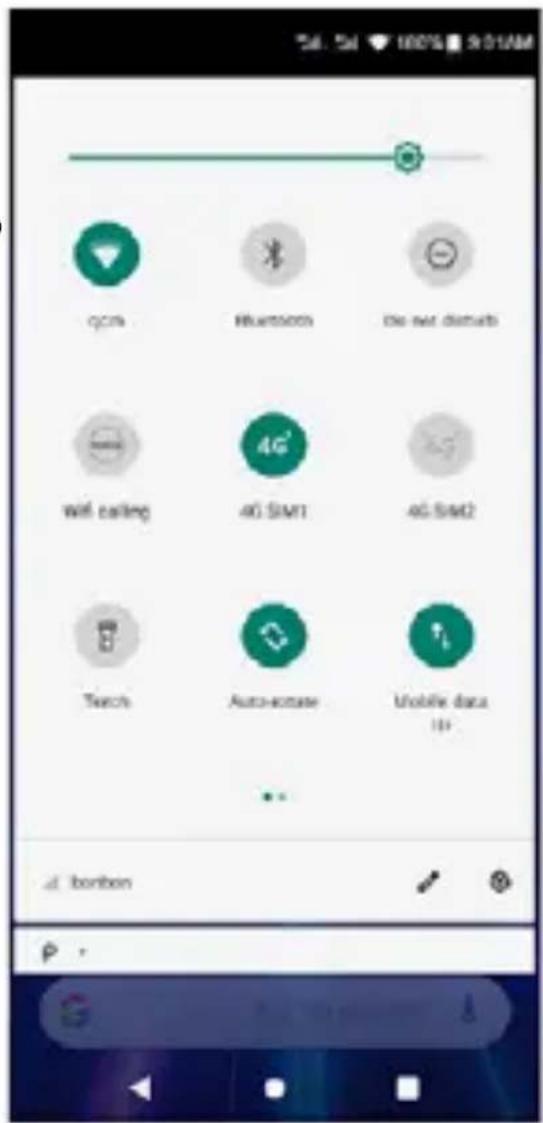 qcm Bluetooth Dis set default wifi calling 4G SIM1 4G SIM2 Techs Auto-onset Mobile data ... d: borbon