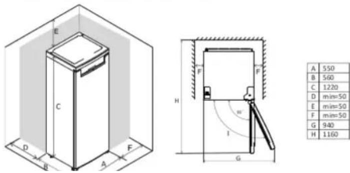VOX KS 2110F - Sprememba smeri odpiranja vrat - 5