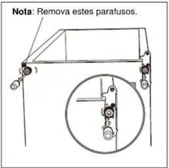 Nota: Remova estes parafusos.
