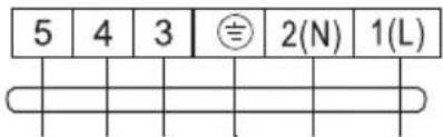 5 4 3 2(N) 1(L)