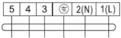 5 4 3 2(N) 1(L)